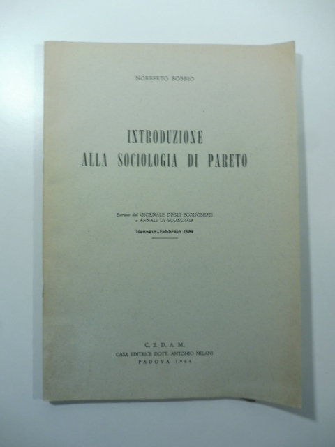 Introduzione alla sociologia di Pareto